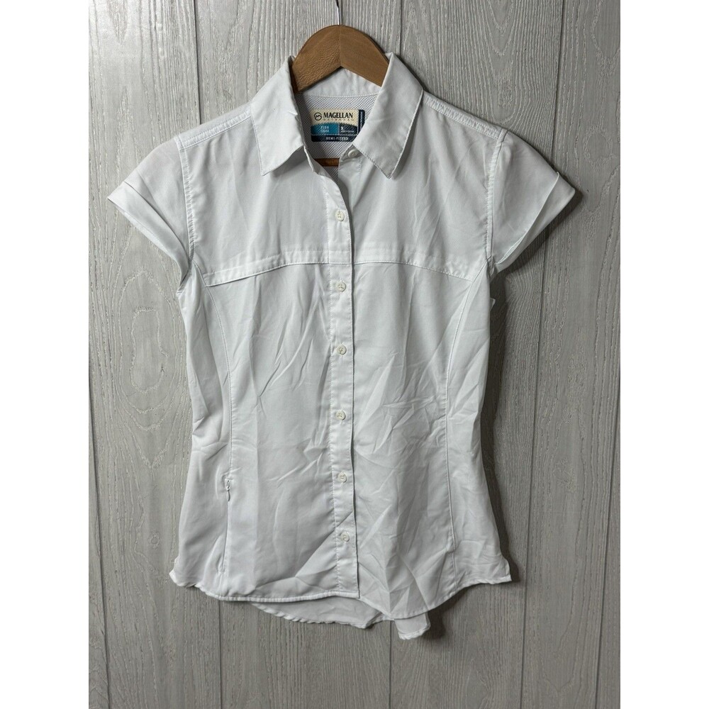 Sm Magellan Outdoors Fish Gear Women’s Fishing Button-Up Shirt Moisture Wicking
